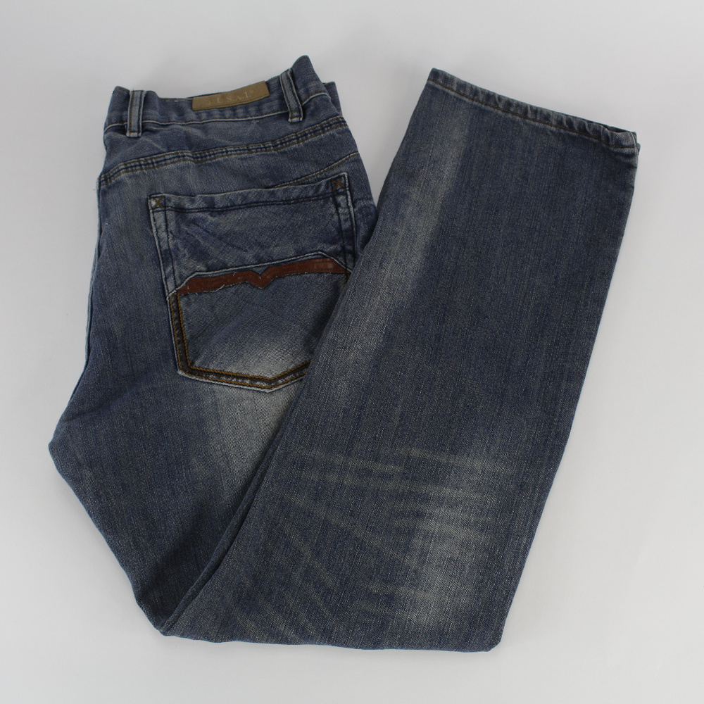 F.U.S.A.I. Womens Jeans 36x32 Straight Leg Blue